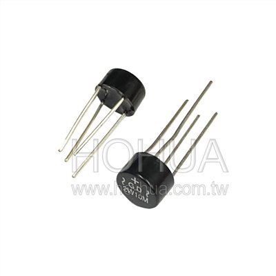 圓型橋式整流器 2A 1000V ( 2W10M ) 2pcs