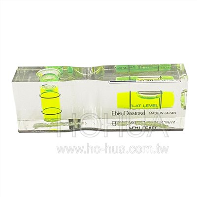 EBISU 日製水晶平型水平尺(附磁) 15x26x75 mm ( ED-FLM )