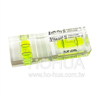 EBISU 日製水晶平型水平尺 15x25x75 mm ( ED-FL )