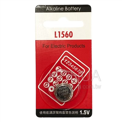 Vinnic L1560 水銀電池 1.5V 鈕扣型鹼錳電池