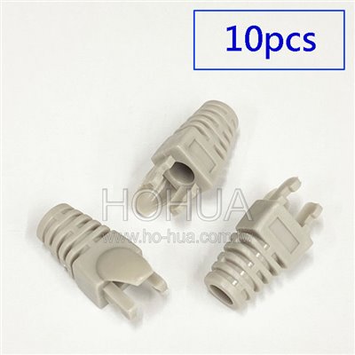 RJ45爪型保護套 灰色 10PCS ( 0029-2 )