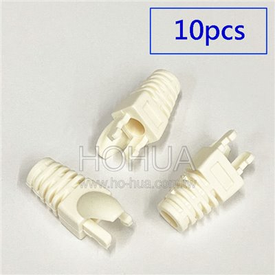 RJ45爪型保護套 白色 10PCS ( 0029-2 )