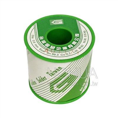固品無鉛錫絲0.6φ- 500g ( SN99.3/CU0.7 0.6φ- 500g )