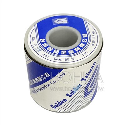 固品錫絲 60%0.38φ- 500g ( 60/40 0.38φ- 500g )