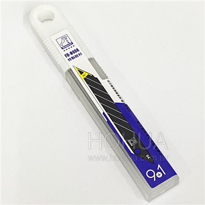 啄木鳥 9mm美工刀片( 30度刀片 ) 10pcs(9白刃+1黑刃) FD-N40A