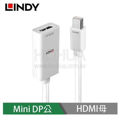 LINDY林帝 迷你DP轉HDMI 轉接線 15CM 41014_A