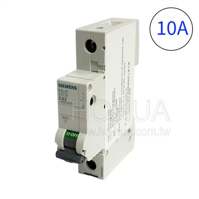 SIEMENS西門子 1P C 10A迴路開關6KA 5SL6110-7MB