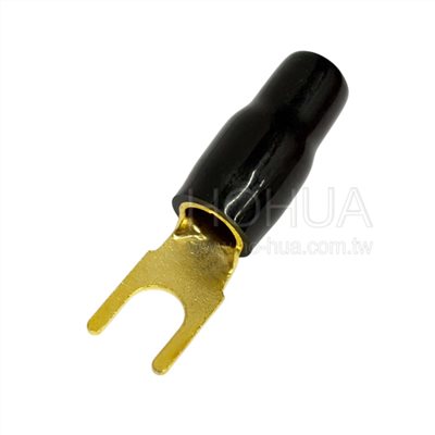 鍍金Y型端子 黑色 GY-22-8 1pcs