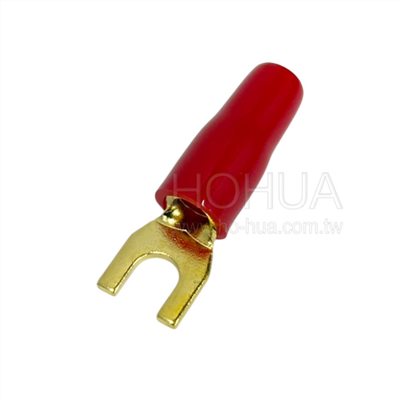 鍍金Y型端子 紅色 GY-8-5 1pcs
