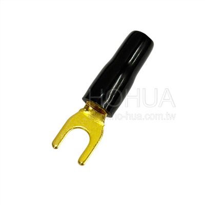 鍍金Y型端子 黑色 GY-5.5-5 1pcs
