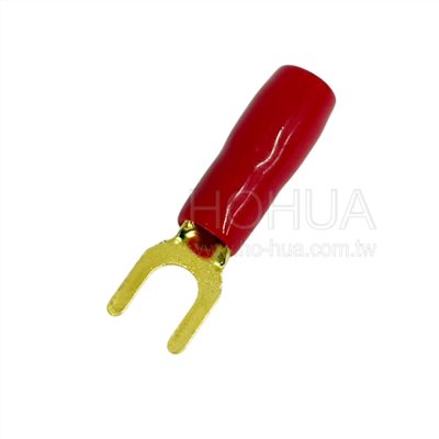 鍍金Y型端子 紅色 GY-5.5-5 1pcs