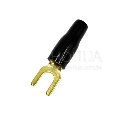 鍍金Y型端子 黑色 GY-3.5-4 1pcs