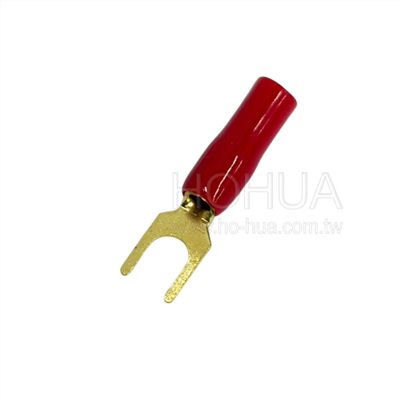 鍍金Y型端子 紅色 GY2-4 1pcs