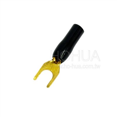 鍍金Y型端子 黑色 GY-1.25-4 1pcs