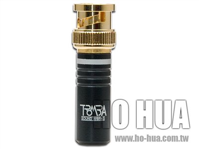 TROMBA 100%無磁金黑殼 50歐姆BNC頭  ( TRBNC-01-157BK )