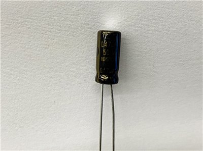 電解電容0.47uF50V 10pcs ( EC0.47uF50V 5x11/105℃ )