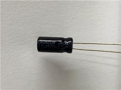 電解電容2.2uF100V 2pcs ( EC2.2uF100V 5x11/105℃ )