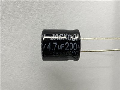 電解電容4.7uF200V 2pcs ( EC4.7uF200V 10x12/105℃ )