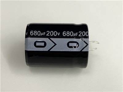 電解電容680uF200V 1pcs ( EC680uF200V 25x36/105℃ )