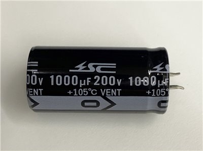 電解電容1000uF200V 1pcs ( EC1000uF200V 25x50/105℃ )