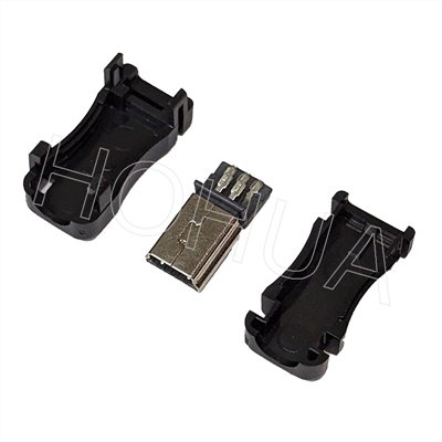 MINI 5Pin 三件式焊線 接頭 (UA-141)